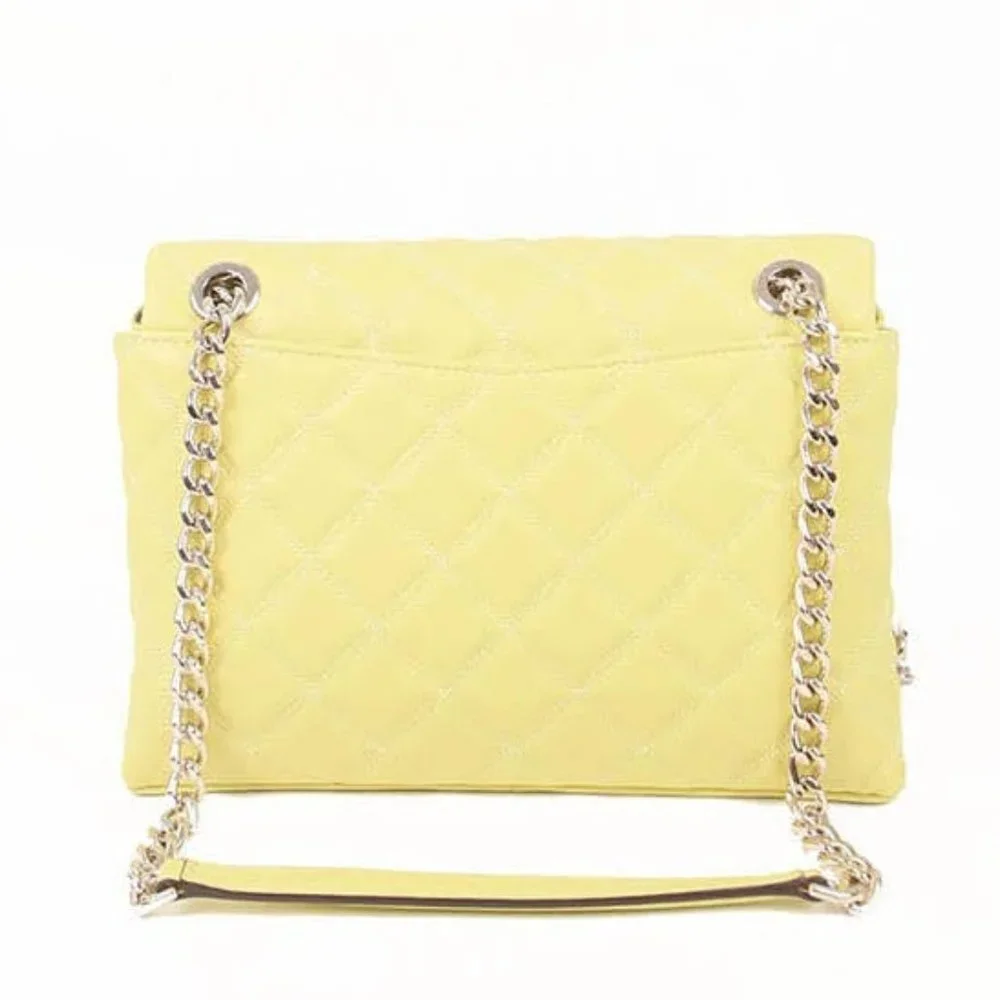 Kate Spade Natalia Smooth Leather Medium Flap Shoulder Bag Frosty Lime